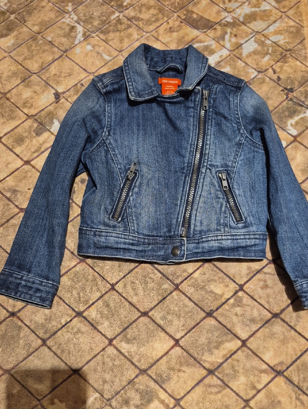 🍀5/30🍀 Joe Fresh Indigo Denim Moto Jacket
